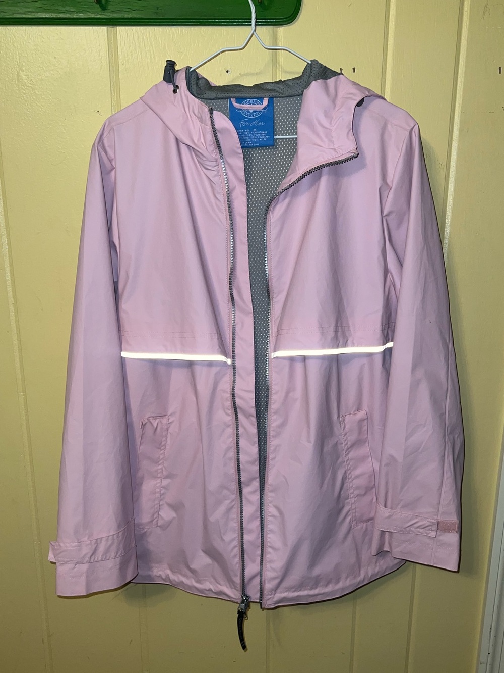 Charles River Apparel Pink New Englander Rain Jacket Windbreaker Size M - Picture 4 of 9